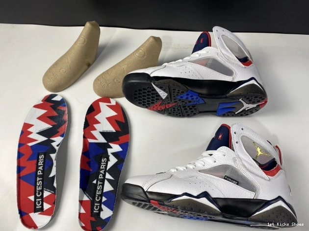 1st Kicks Shoes Jordan Air 7 PSG CZ0789-105 0716